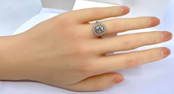 Ring Art Deco in paltinium and diamond