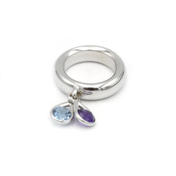 Bague - Or, Améthyste et Topaze