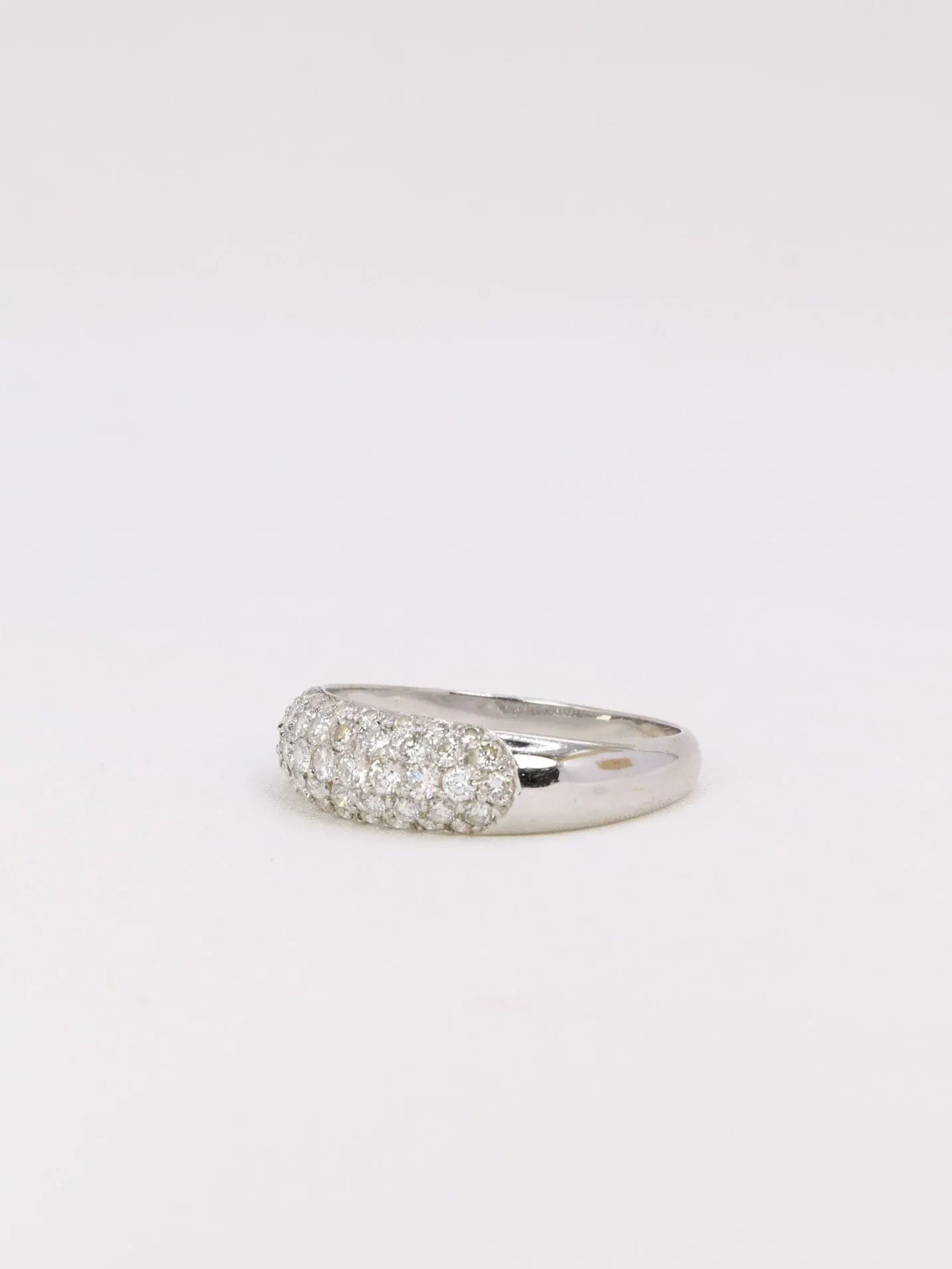 Bague jonc diamants 1 ct