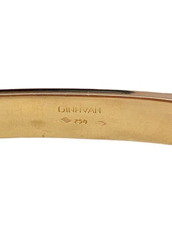 DINH VAN Bracelet jonc signé en or jaune 18k