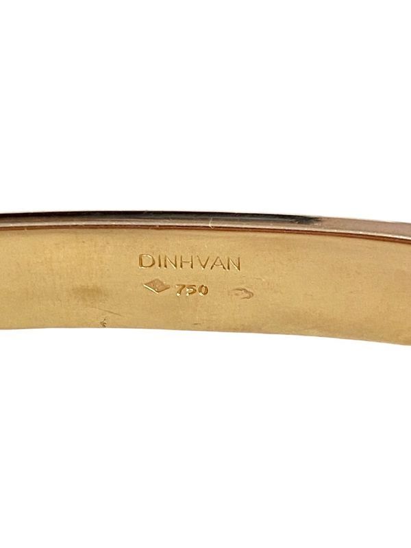DINH VAN Bracelet jonc signé en or jaune 18k