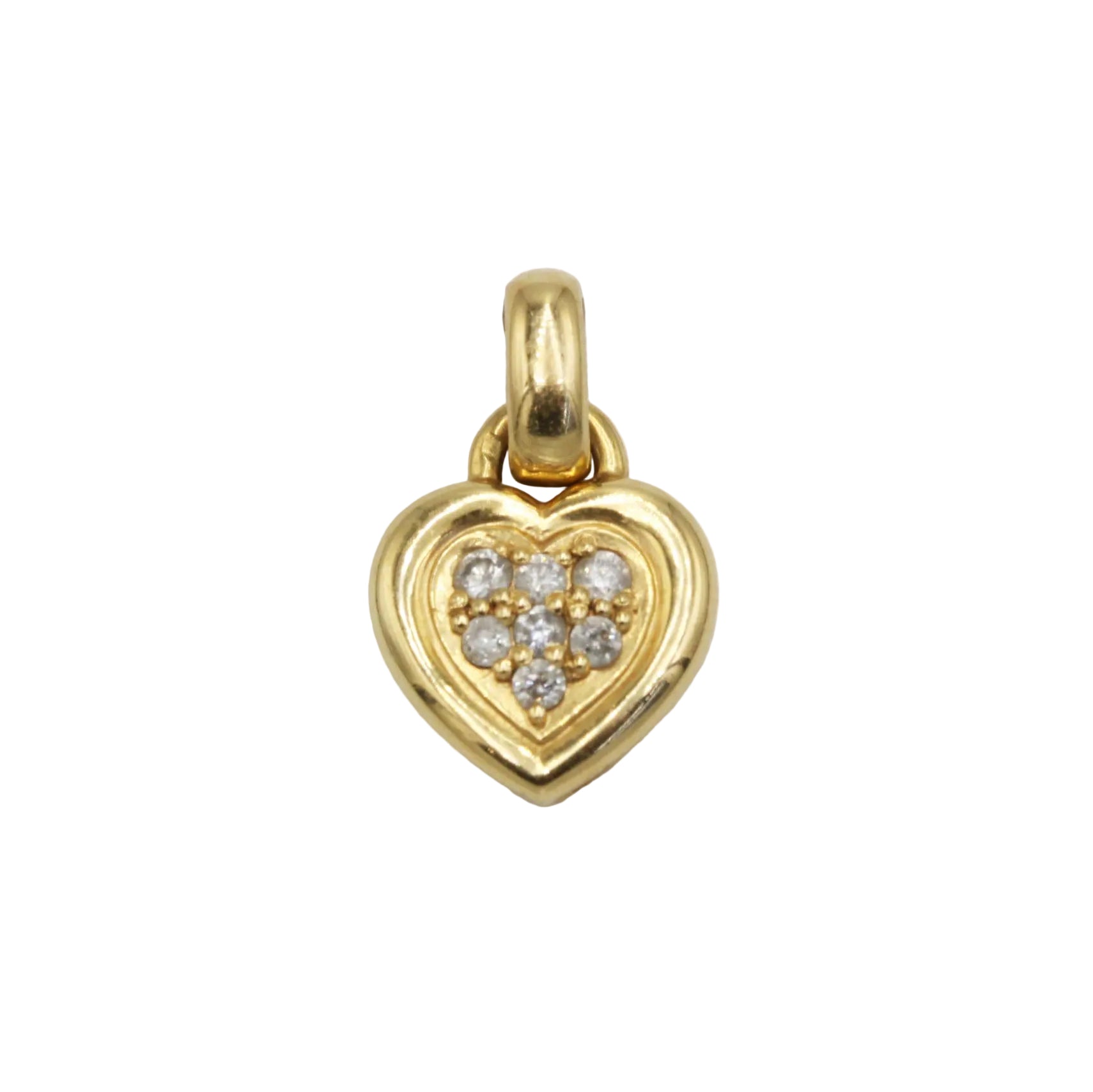 Pendentif en or jaune et diamants