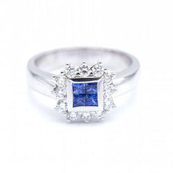 Bague MONACO avec diamants et saphirs d'occasion