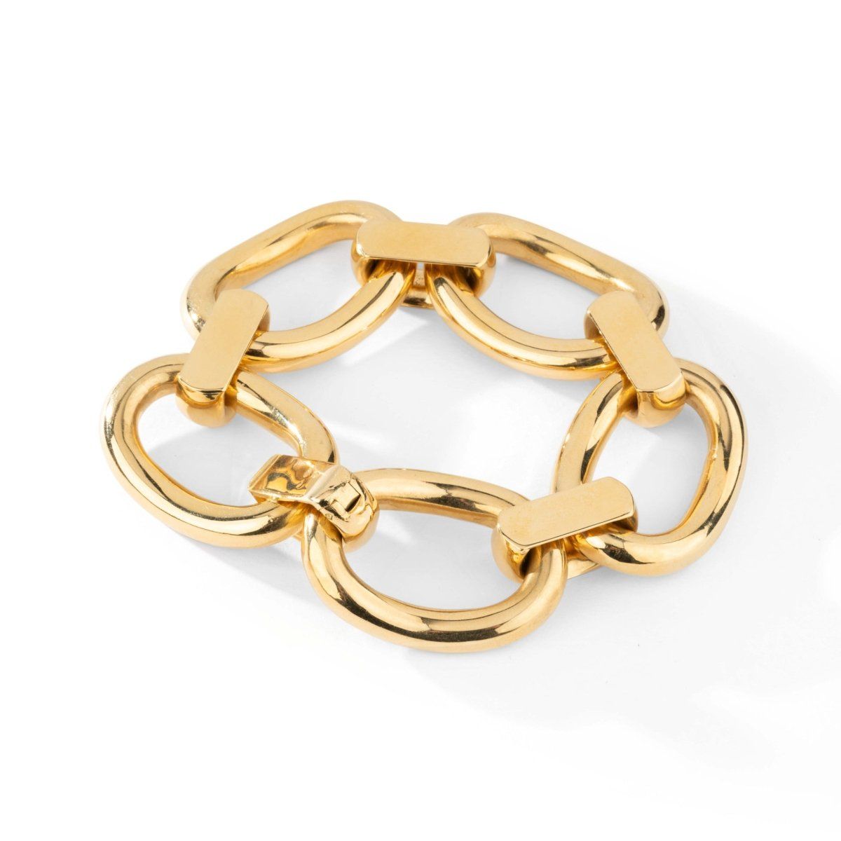 Flexible bracelet in yellow gold