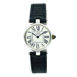 Montre CARTIER Vendôme Must petit modèle en argent et saphir