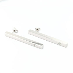 Boucles d'oreilles en or blanc et diamants