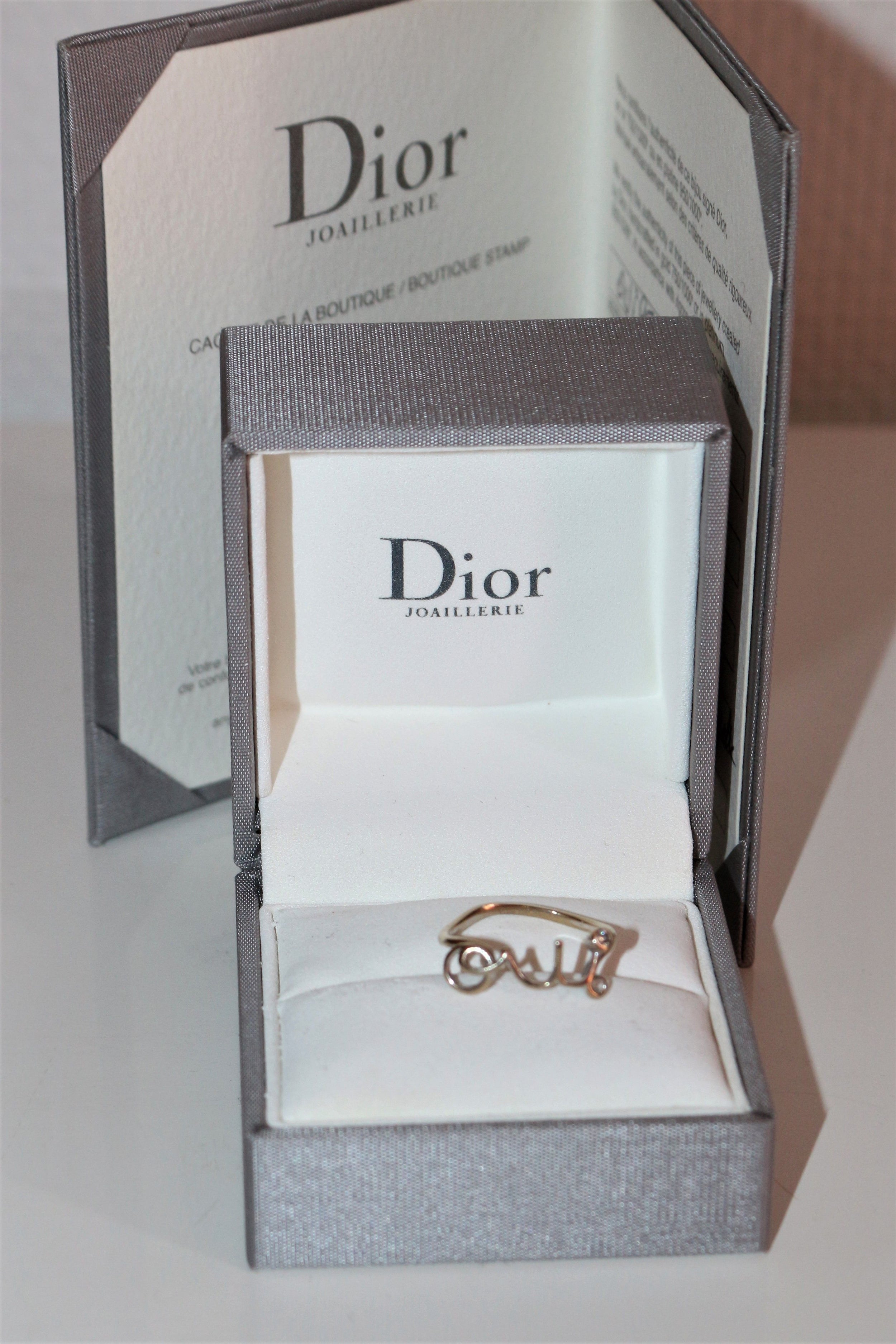 Dior bague OUI Dioramour