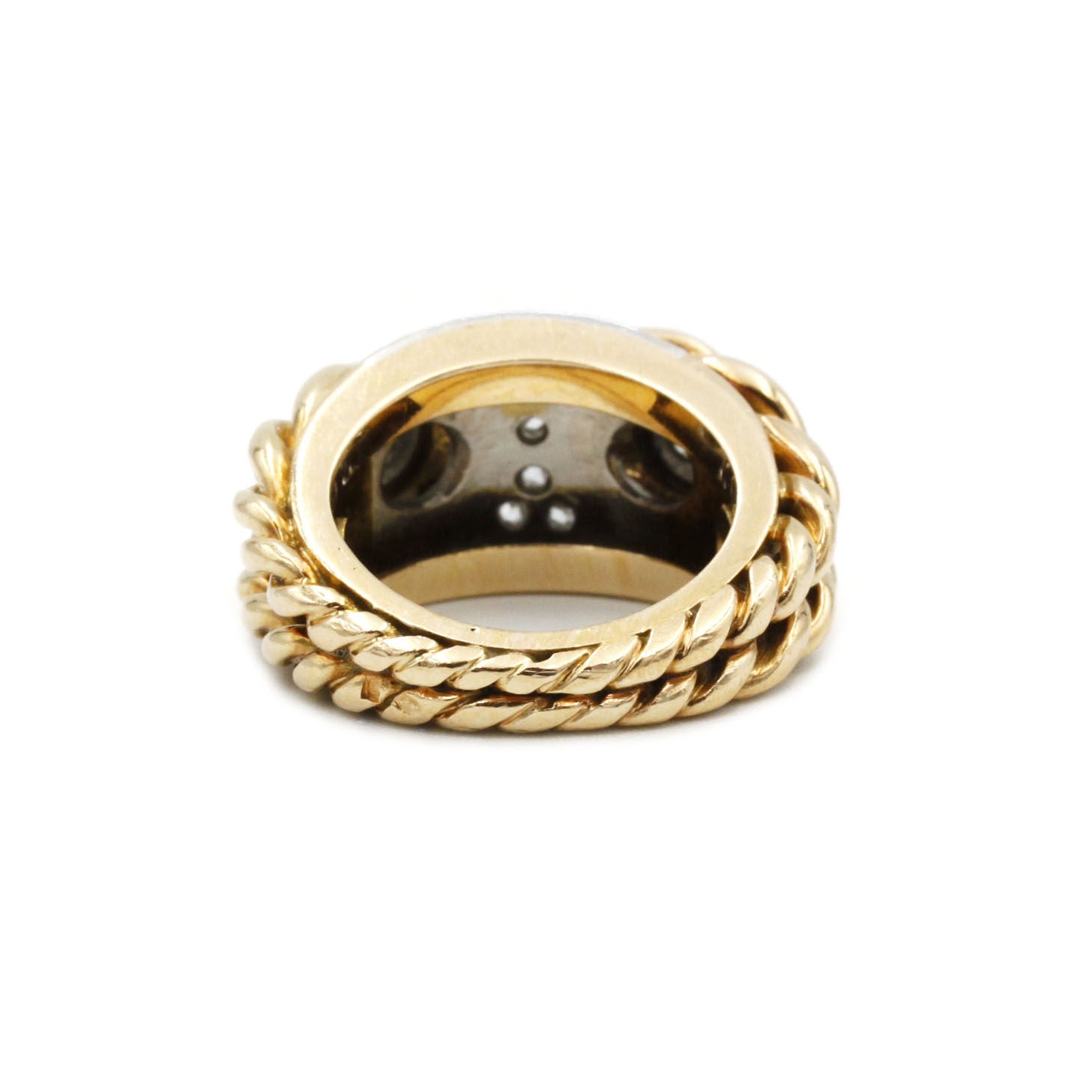 Bague - Or, Platine & Diamants