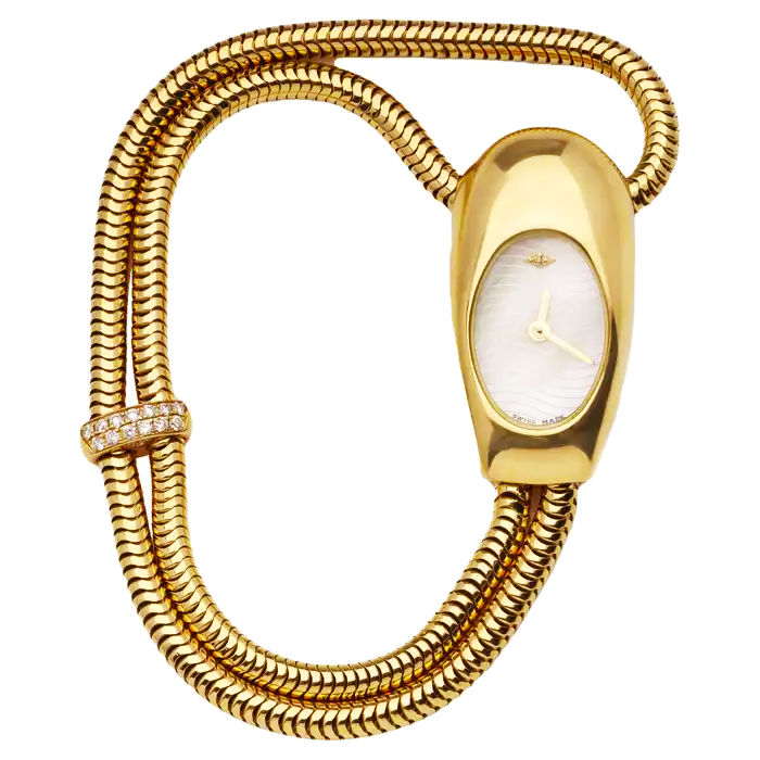 Montre VAN CLEEF & ARPELS Cadenas en or jaune et diamants