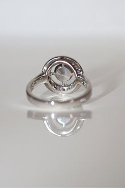 BOUCHERON “Ma Jolie” ring in white gold, sapphires and amethyst