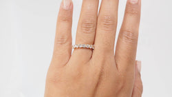 Alliance américaine en or jaune et diamants