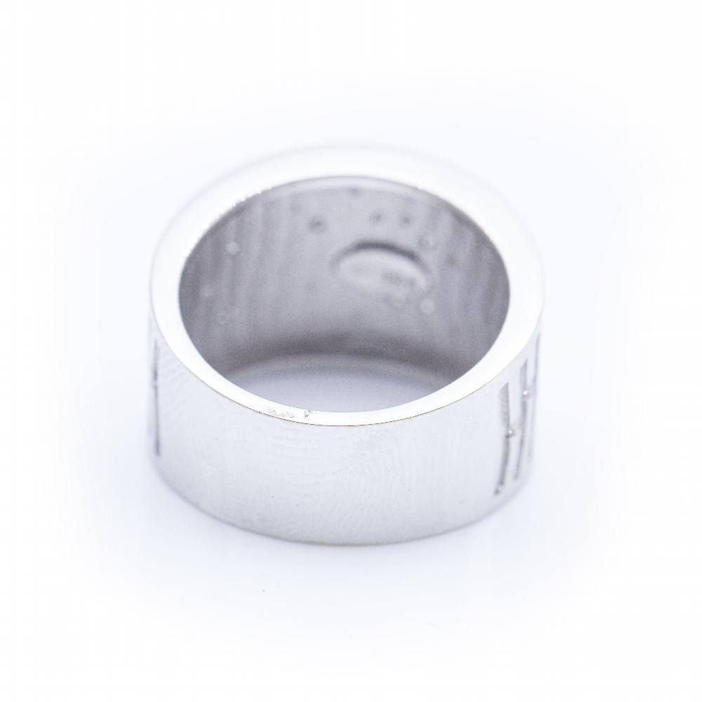 Bague BAMBU en or blanc et diamants d'occasion