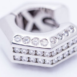 Used HEXAGON gold pendant with diamonds