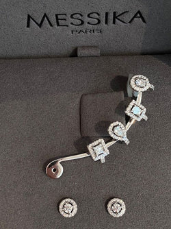 Boucles d'oreilles MESSIKA My Twin Multiformes en or blanc 18k et diamants