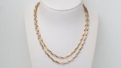 Collier Sautoir Cartier en or jaune grain d' avoine