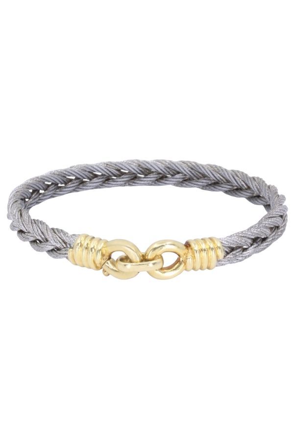 Fred bracelet force 10 en or jaune et acier