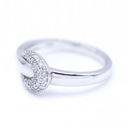 Ring Loop in white gold and diamonds.