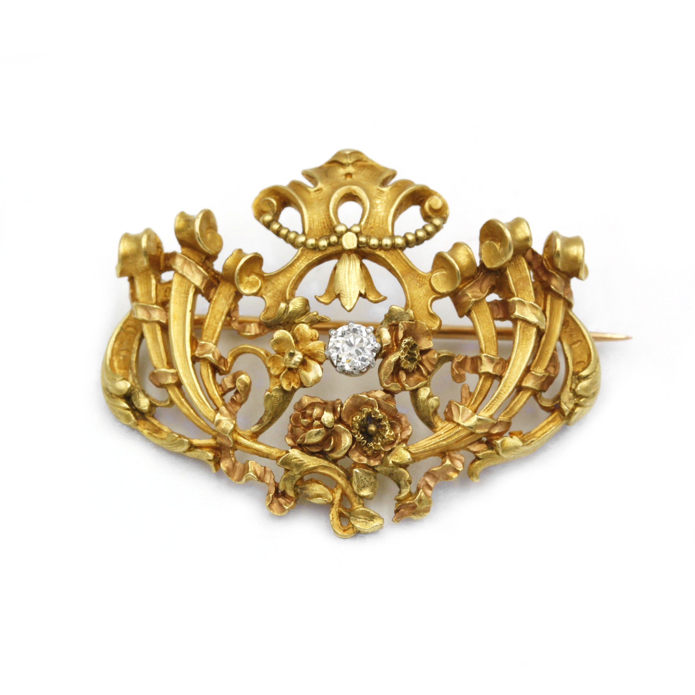 Broche - Or & Diamants