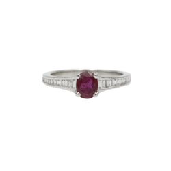 Bague - Or, Diamants & Rubis