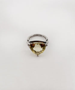 Bague Cocktail MAUBOUSSIN Mes Couleurs à Toi, en or blanc quartz lemon et diamants