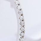 Boucles d'oreilles en or blanc et diamants d'occasion