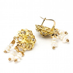 Boucles d'oreilles originales KESHI1900 avec diamants