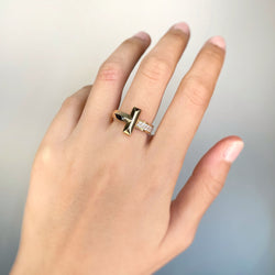 TIFFANY & CO. “T1” ring in pink gold and diamond