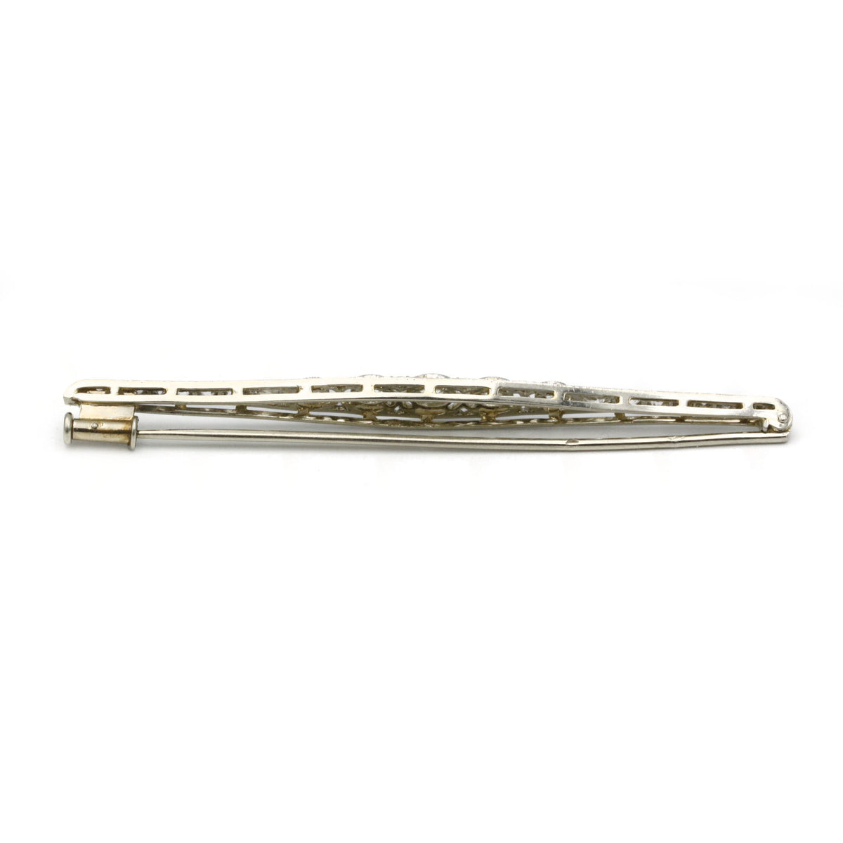 Broche - Or, Platine & Diamants