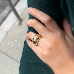 Ring Rush in yellow gold and diamonds