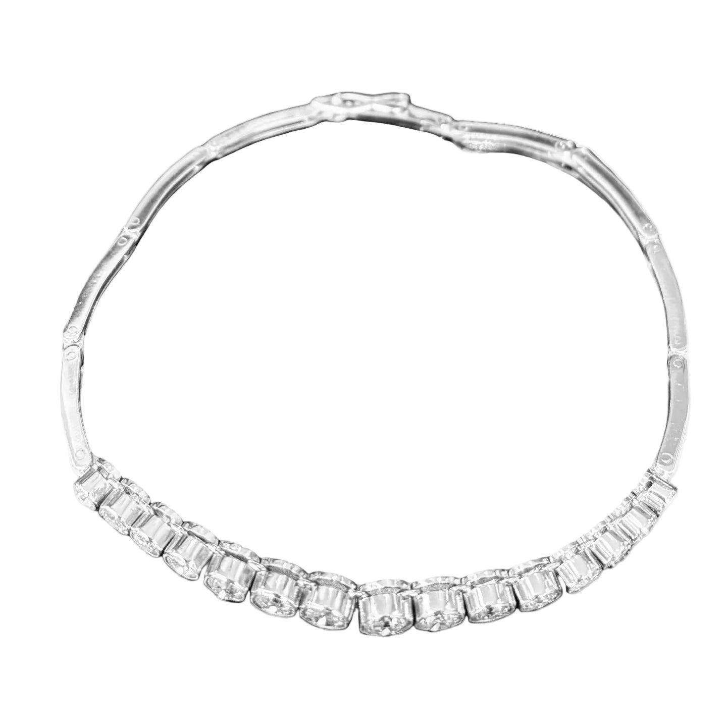 Bracelet Line in paltinium and diamonds