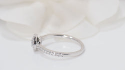 Bague solitaire Messika en or blanc et diamants