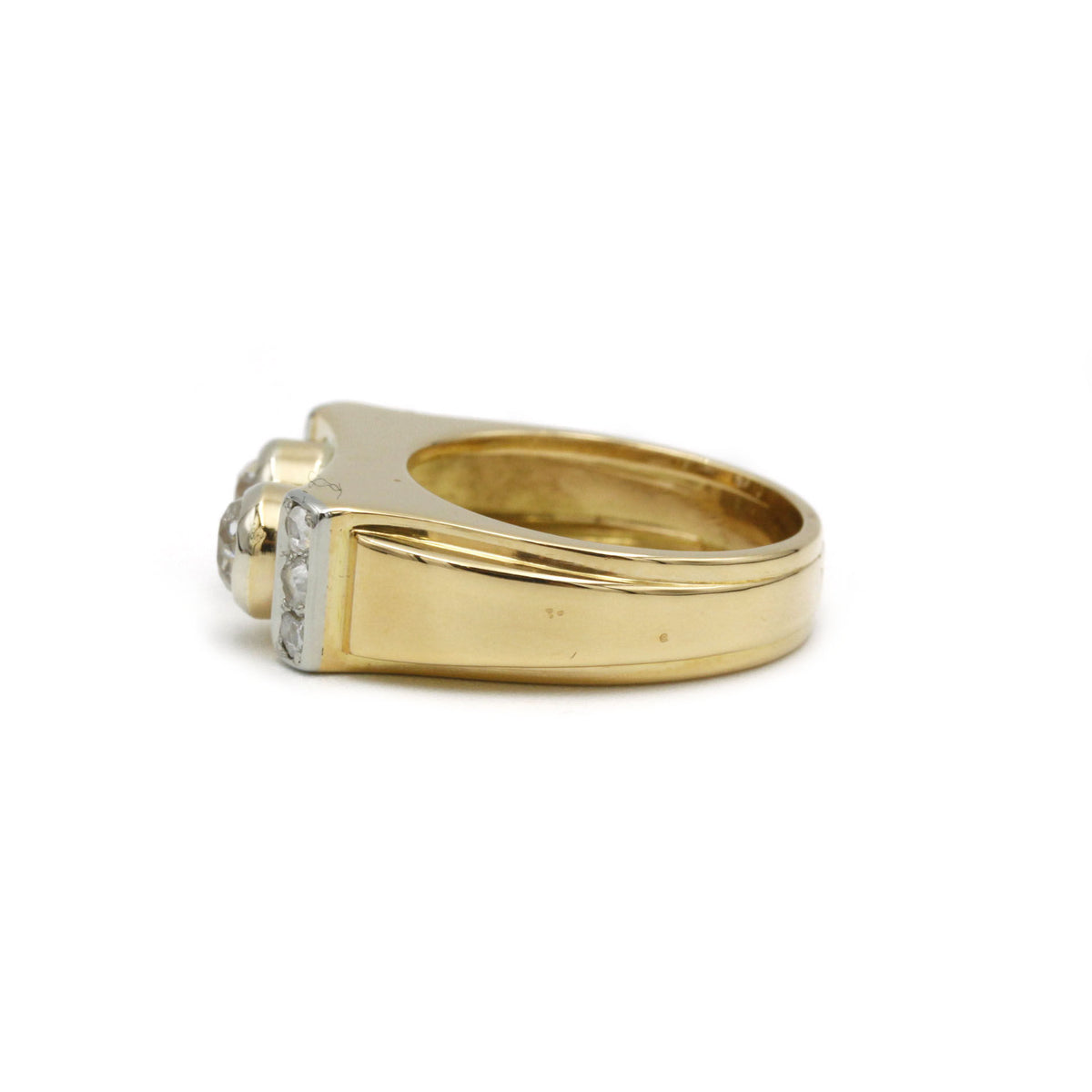 Bague - Or, Platine & Diamants