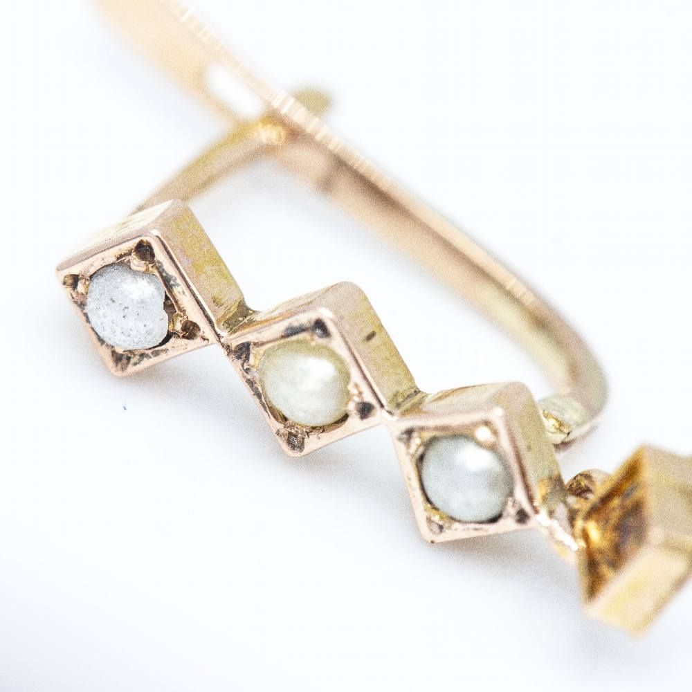 1810 Boucles d'oreilles en or de l'époque élisabéthaine