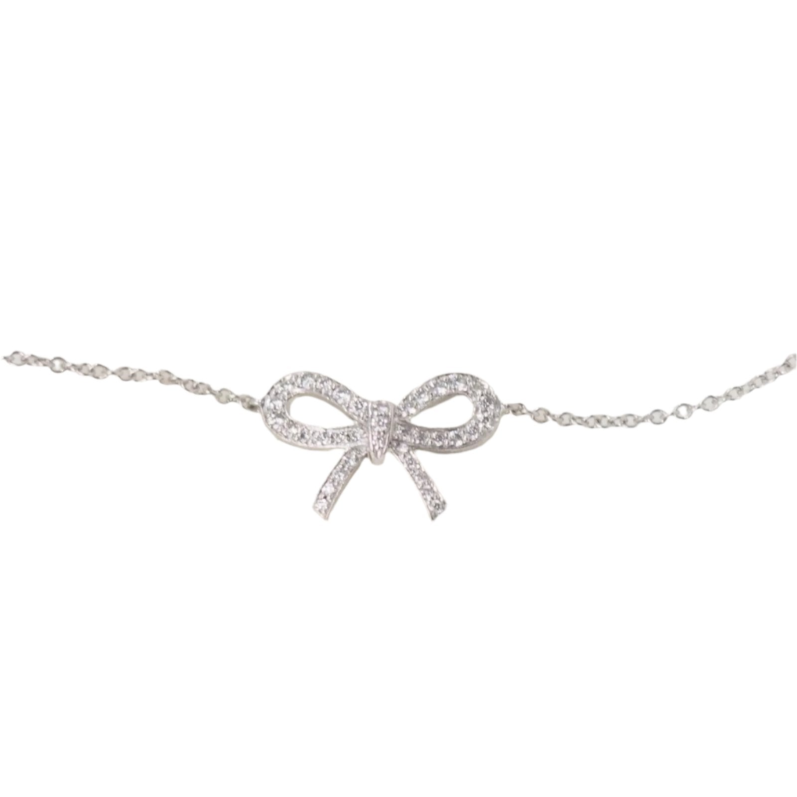 Bracelet Noeud Tiffany & Co en platine et diamants