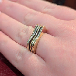 Ring Headband in yellow gold