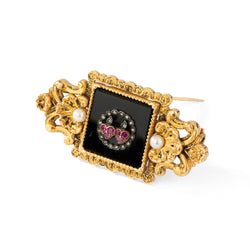 Intertwined Hearts Brooch 