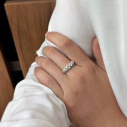 Ring Garter in paltinium and diamonds