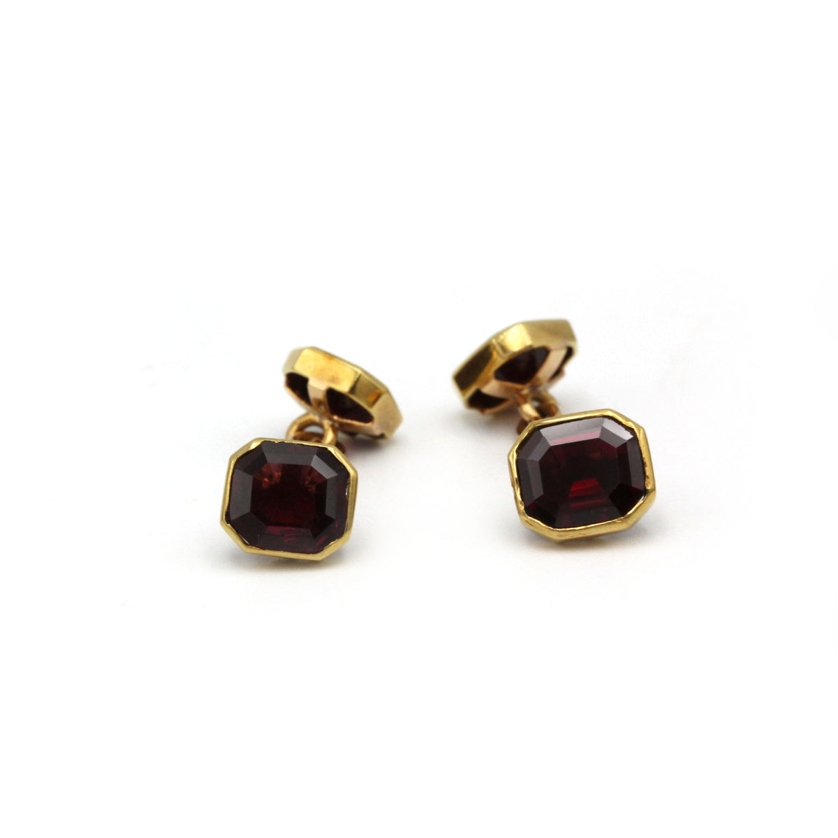 Cufflinks - Gold &amp; Garnets