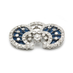 Broche - Or, Diamants et Email