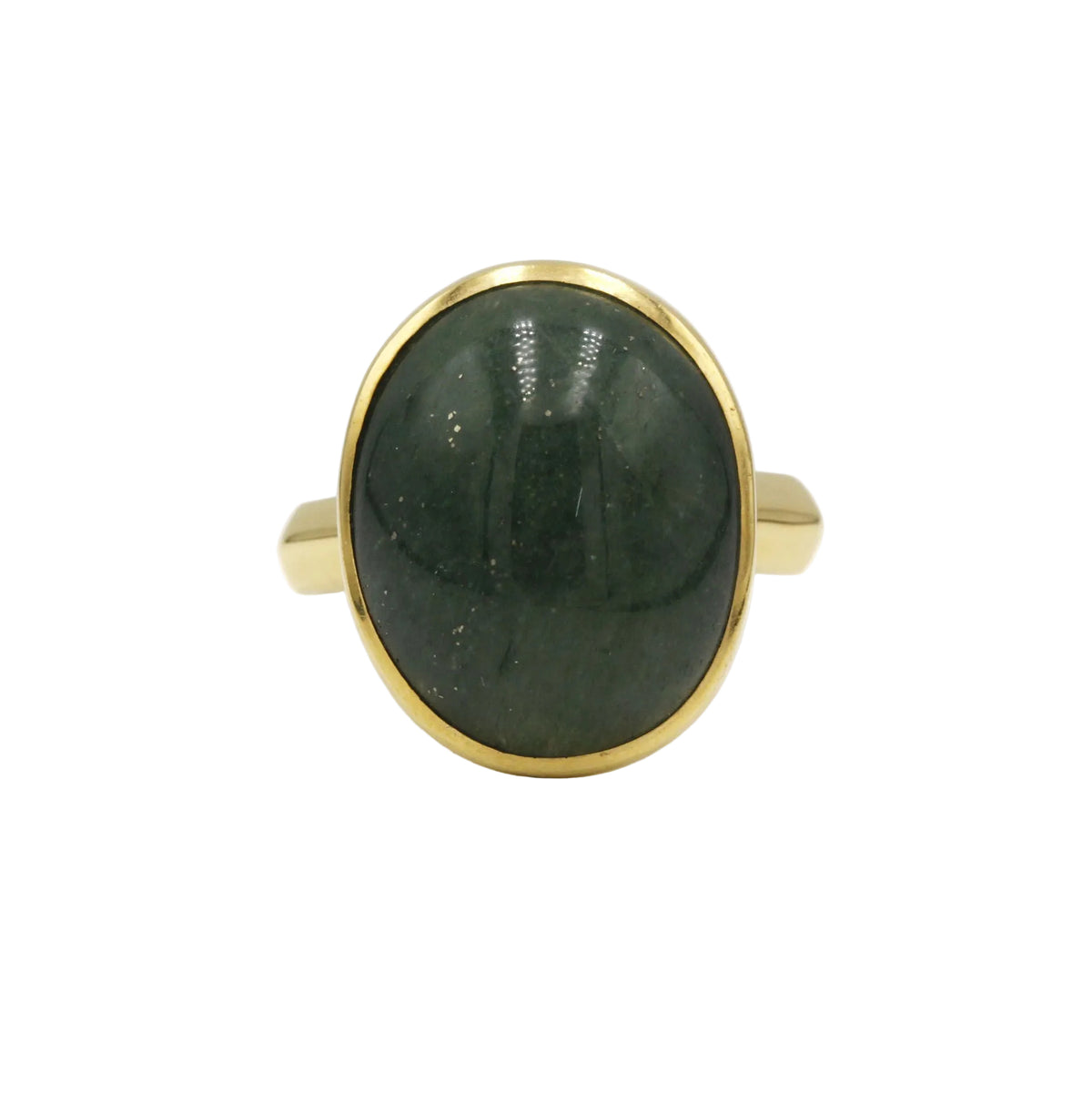 Bague - Or et Aventurine Verte