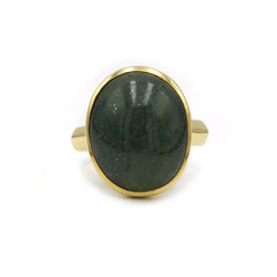 Bague - Or et Aventurine Verte
