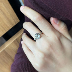 Ring - Gold, Silver, diamonds and pearl