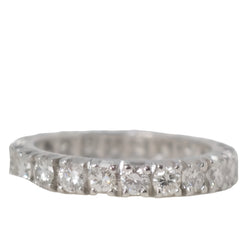 Alliance tour complet en platine et diamants 1,10ct