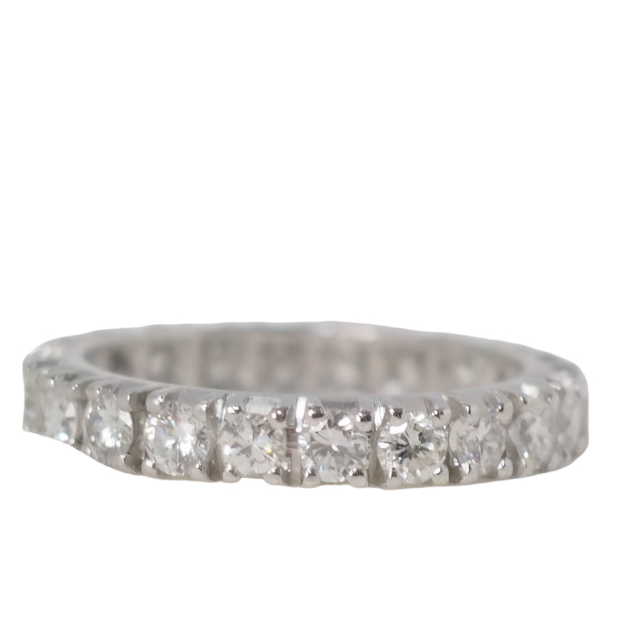 Alliance tour complet en platine et diamants 1,10ct