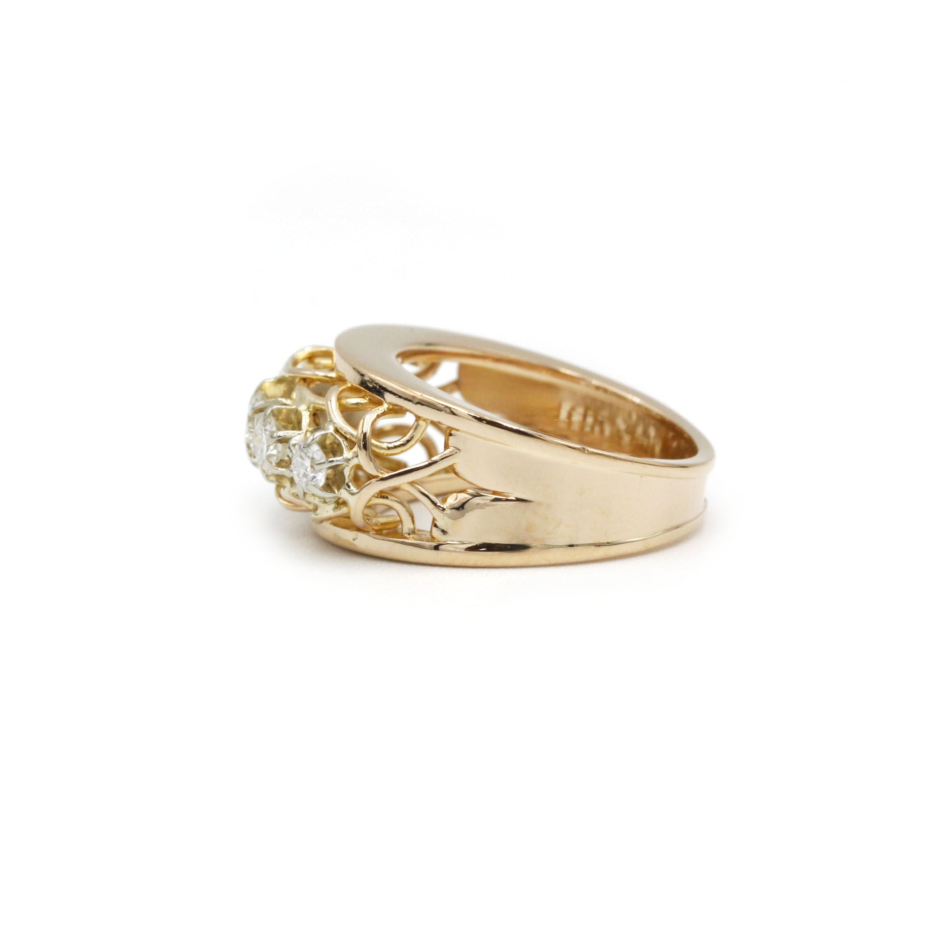 Bague - Or, Platine & Diamants