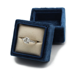 Solitaire - Platine et diamants