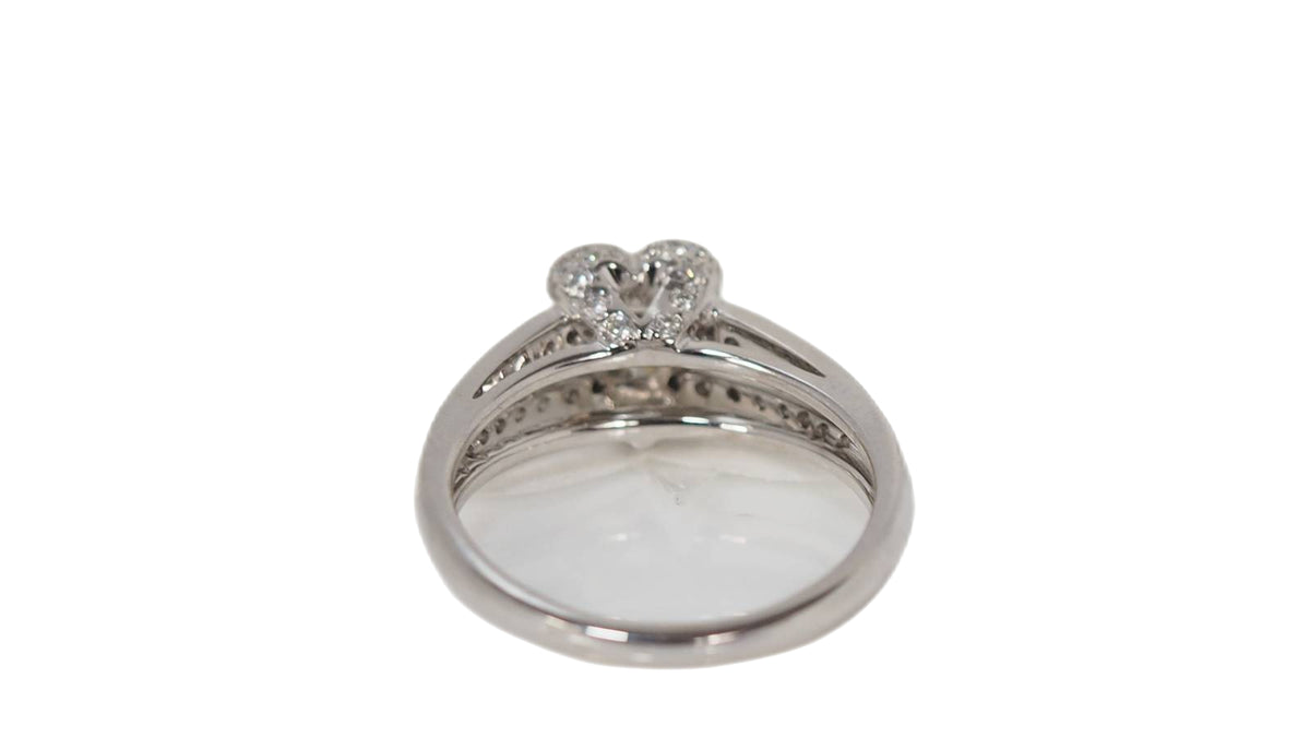 White gold and diamond ring