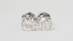 White gold and diamond earrings