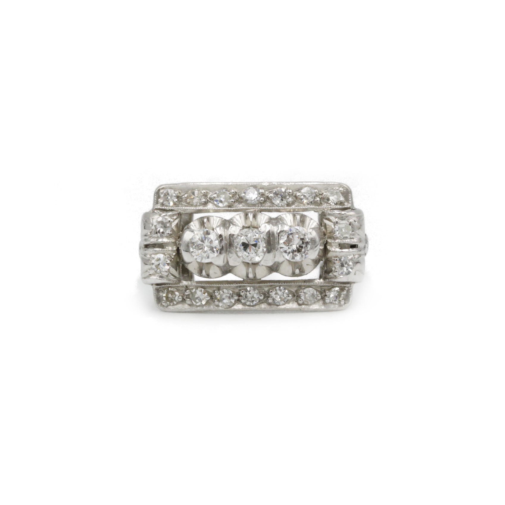 Bague - Platine & Diamants