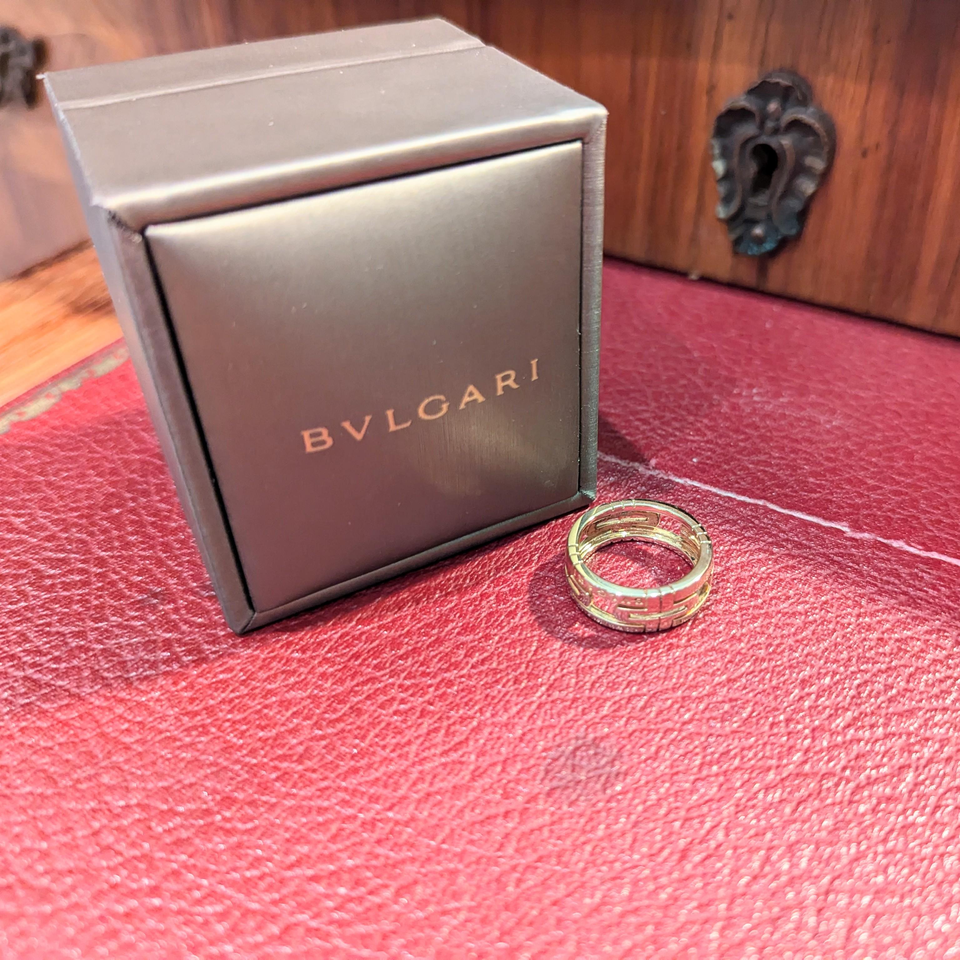 Bague Bulgari Parentesi or rose